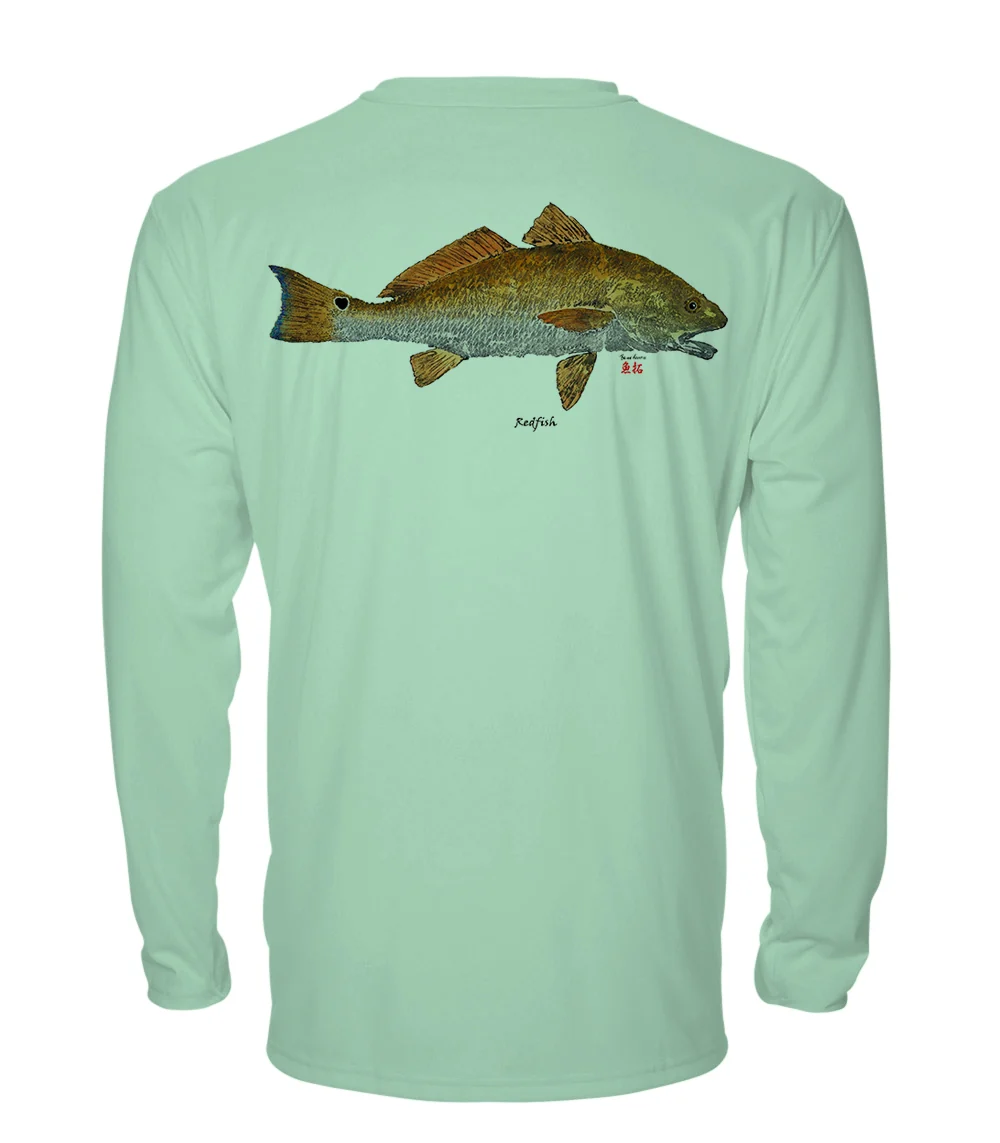 Small Redfish - chillBRO® by Denali Mens Long Sleeve Sun Protective Shirt - Image 10