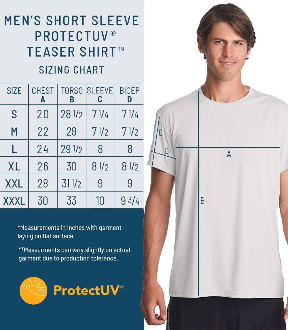 Teaser™ Mens Short Sleeve ProtectUV® Sun Protective Shirt - Image 99